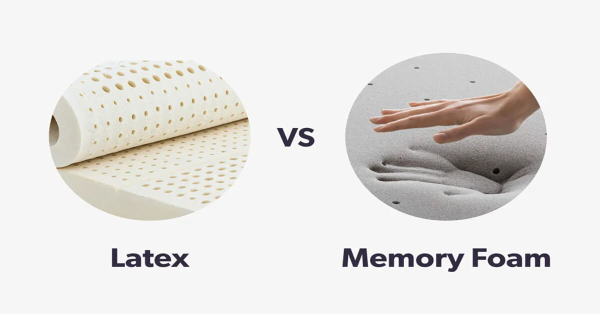 Latex Foam vs. Memory Foam Pillows